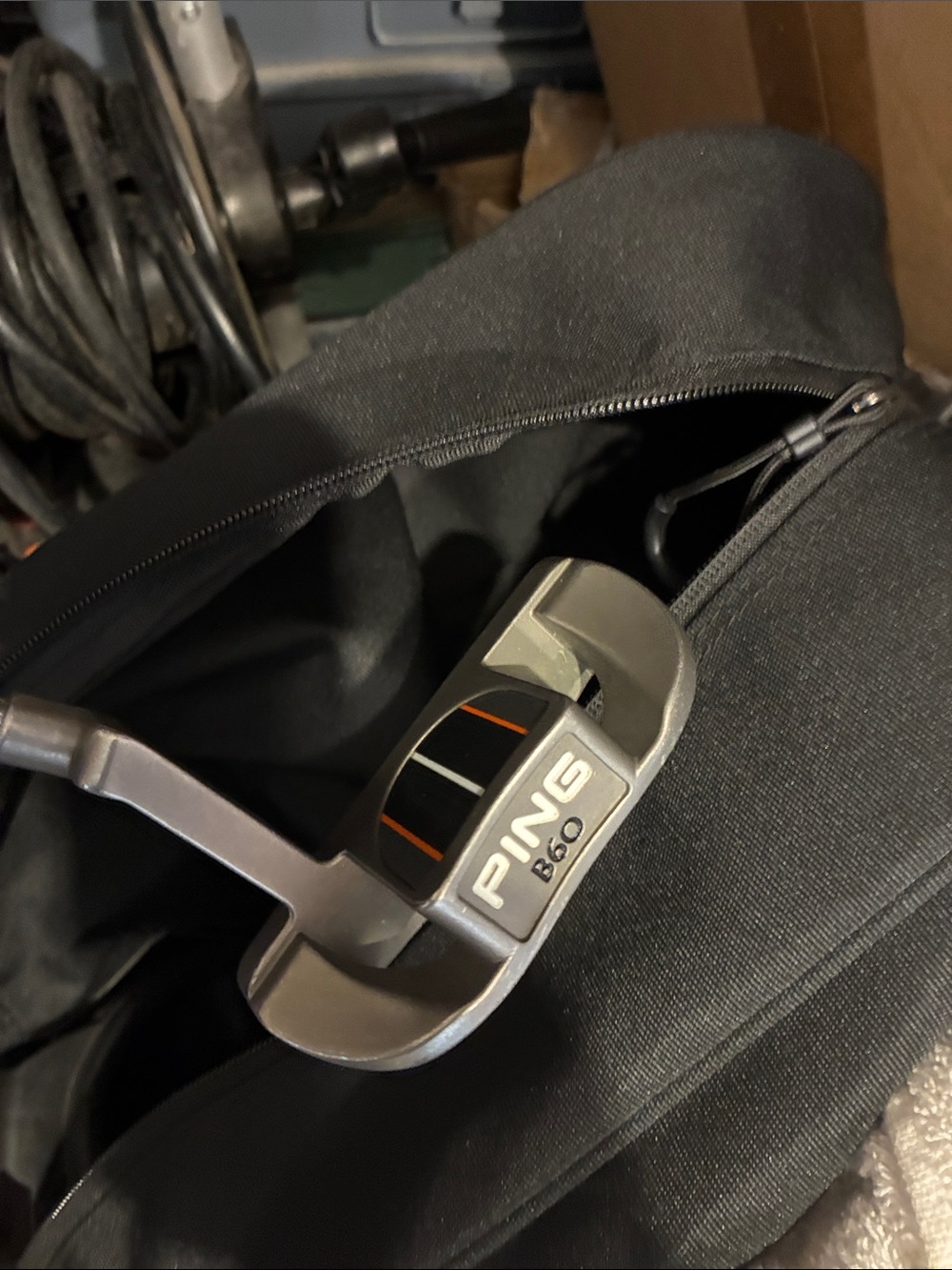Ping i series B60 Putter in Silver, Gently Used,New Ping Grip.